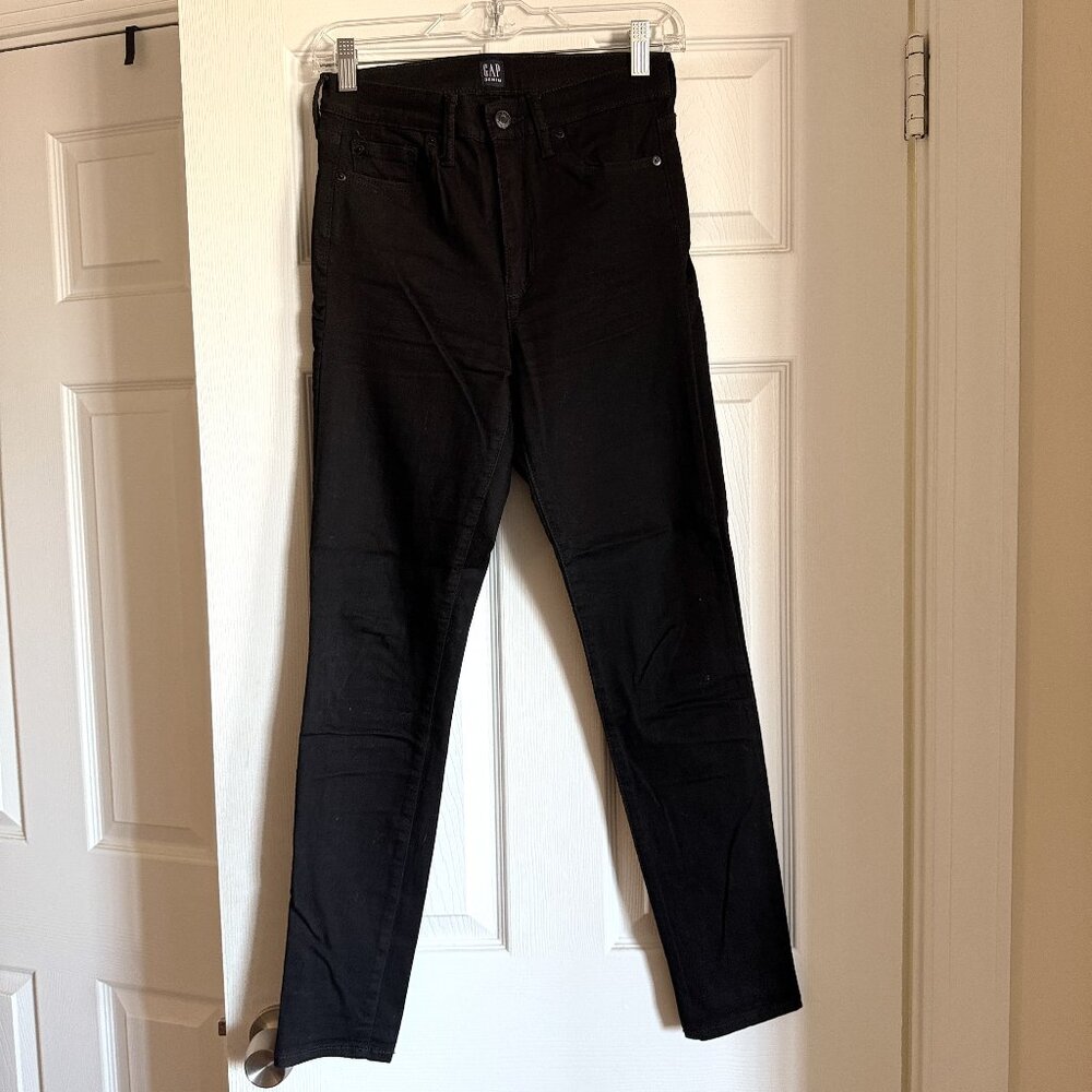 Gap, True Skinny Jean, black, high-rise, size 27 regular